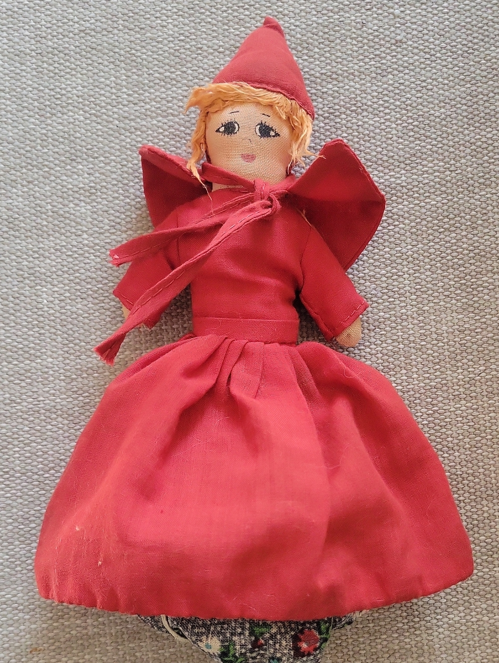 Very Vintage Little Red Riding Hood Doll